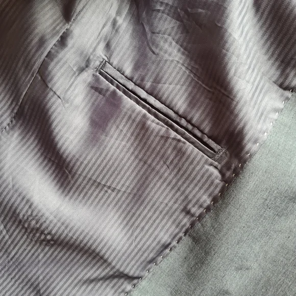 POLITIX Luxe M Mens Grey Luxury Wool Blend Jacket - Picture 7 of 13